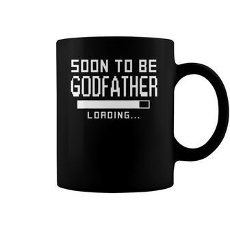Soon To Be A Godfather Loading Baby Shower 2021 Gift Coffee Mug | Mazezy