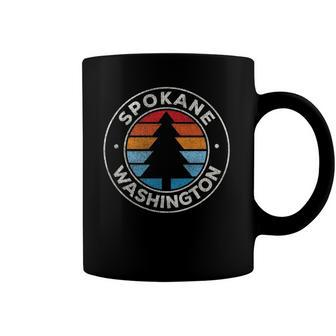Spokane Washington Wa Vintage Graphic Retro 70S Coffee Mug | Mazezy