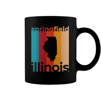 Springfield Illinois Retro Cutout Il Souvenir Coffee Mug | Mazezy