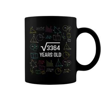 Square Root Of 3364 Cool Fifty Eight Years Old 58Th Birthday Coffee Mug - Seseable