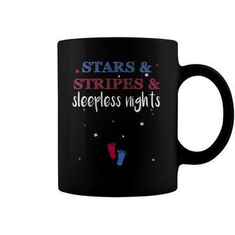 Stars And Stripes And Sleepless Nights July 4Th Of July Coffee Mug | Mazezy