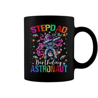 Stepdad Of The Birthday Astronaut Boy Space Theme Kids Coffee Mug - Seseable