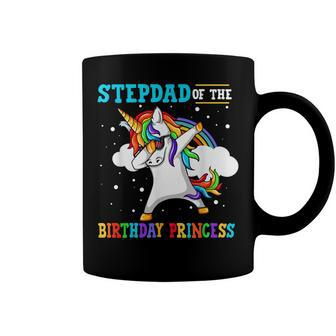 Stepdad Of The Birthday Princess Unicorn Girl Coffee Mug - Seseable