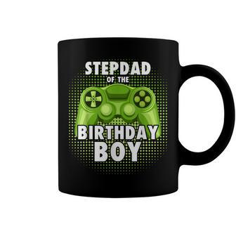 Stepdad Of The Gamer Boy Matching Video Game Birthday Coffee Mug - Seseable