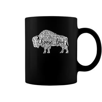 Stop Hate End Racism Choose Love Pray For Buffalo Strong Coffee Mug | Mazezy