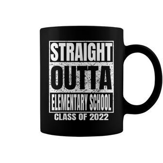 Straight Outta Elementary School Graduation Class 2022 Funny Coffee Mug | Mazezy