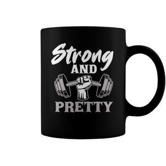 Strong And Pretty Gym Fitness Sport Bodybuilding Coffee Mug | Mazezy
