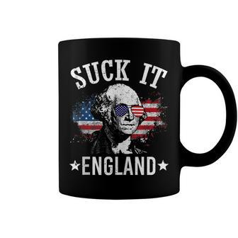 Suck It England Funny 4Th Of July George Washington Coffee Mug - Seseable