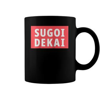 Sugoi Dekai Anime Cosplay Raglan Baseball Tee Coffee Mug | Mazezy