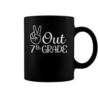 Summer Last Day Of School Graduation Peace Out 7Th Grade Coffee Mug | Mazezy