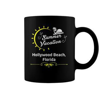 Summer Vacation In Hollywood Beach Florida Coffee Mug | Mazezy