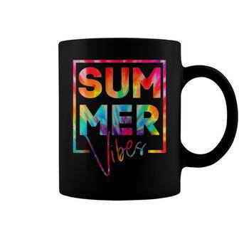 Summer Vibes Tie Dye Hello Summer Vacation Coffee Mug | Favorety