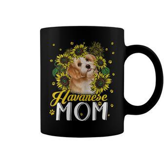 Sunflower Havanese Mom Dog Lovers Coffee Mug - Monsterry AU