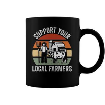 Support Your Local Farmers Farming Coffee Mug | Mazezy AU