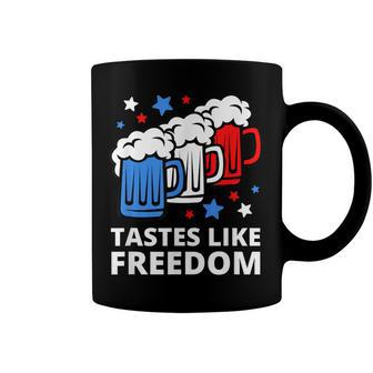 Tastes Like Freedom Funny 4Th Of July Beer Quote Coffee Mug - Seseable