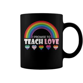 Teacher Ally Lgbt Teaching Love Rainbow Pride Month Coffee Mug | Mazezy