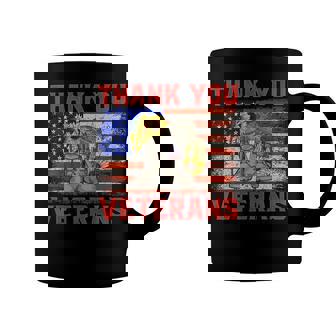 Thank You Veterans Combat Boots Sunflower Veteran Day T-Shirt Coffee Mug - Monsterry