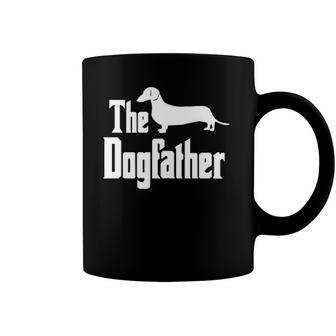 The Dogfather Dachshund Doxie Weiner Dog Funny Gift Idea Classic Coffee Mug | Mazezy
