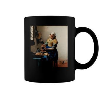 The Milkmaid Painting By Johannes Vermeer Coffee Mug | Mazezy