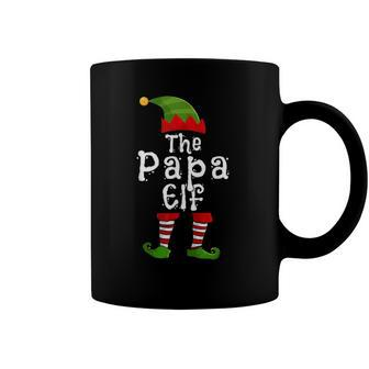 The Papa Elf Matching Family Group Christmas Party Pajama Coffee Mug | Mazezy