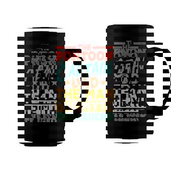 The Pontoon Captain Dad The Man Myth Happy Fathers Day Coffee Mug | Mazezy