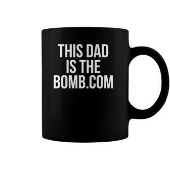 This Dad Is Bomb Dot Com Funny Coffee Mug | Mazezy
