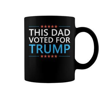 This Dad Voted For Trump Funny 4Th Of July Fathers Day Meme Coffee Mug - Seseable