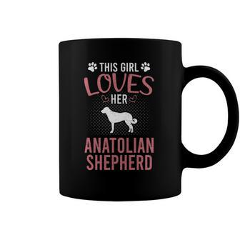 This Girl Loves Her Anatolian Shepherd Dog Lover Coffee Mug | Mazezy