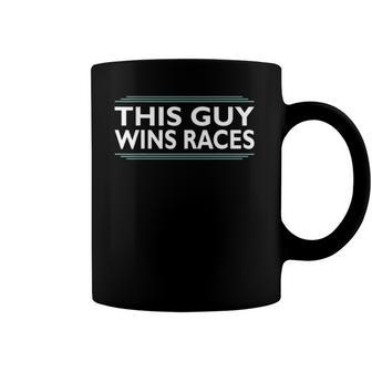 This Guy Wins Races Cone And Racing Car Design Autocross Coffee Mug | Mazezy
