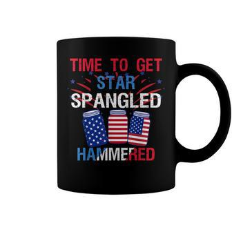 Time To Get Star Spangled Hammered 4Th Of July America Beer Coffee Mug - Seseable