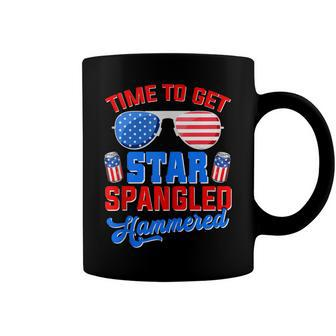 Time To Get Star Spangled Hammered Funny 4Th Of July Coffee Mug - Seseable