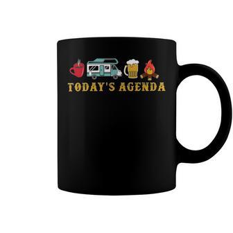 Today’S Agenda Camping Coffee Mug | Favorety UK