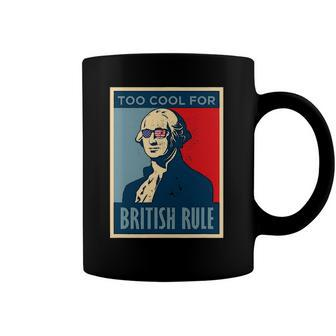 Too Cool For British Rule George Washington American Retro Coffee Mug | Mazezy UK