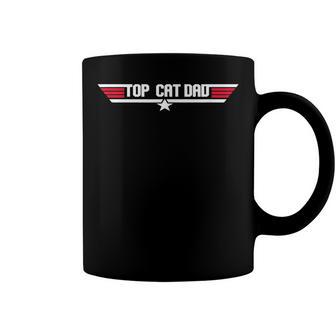 Top Cat Dad Funny Cat Father 80S Fathers Day Gift Coffee Mug - Seseable