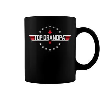 Top Grandpa Birthday Gun Jet Fathers Day Funny 80S Dad Coffee Mug - Seseable