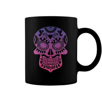 Traditional Day Of The Dead Mexico Calavera Sugar Skull Coffee Mug | Mazezy