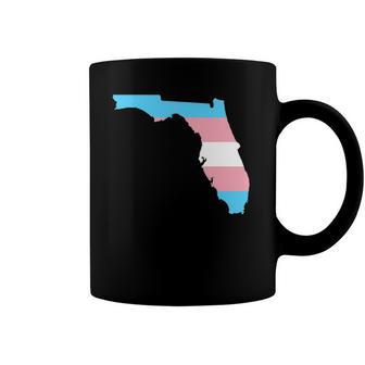 Trans Flag Florida - Lgbt Pride Support Coffee Mug | Mazezy