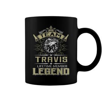 Travis Name Gift Team Travis Lifetime Member Legend Coffee Mug - Seseable