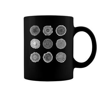 Tree Trunk Pattern Tree Forest Growth Rings Coffee Mug | Mazezy