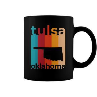 Tulsa Oklahoma Vintage Ok Retro Cutout Coffee Mug | Mazezy
