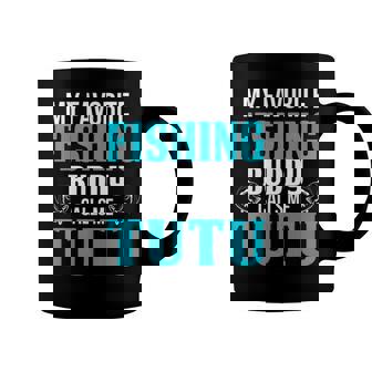 Tutu Grandpa Fishing Gift My Favorite Fishing Buddy Calls Me Tutu Coffee Mug - Seseable