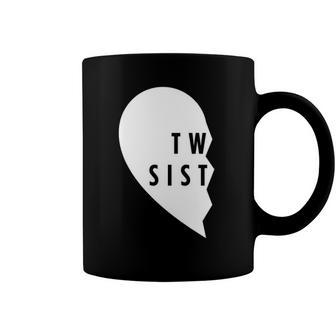Twin Sisters Heart Half Matching Set 1 Of 2 Gift Coffee Mug | Mazezy