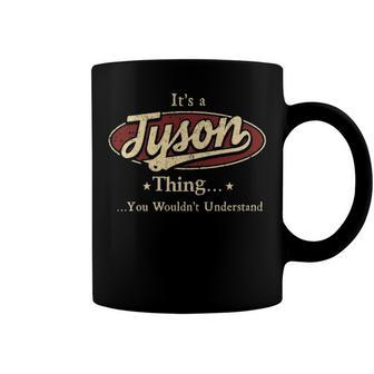 Tyson Shirt Personalized Name Gifts T Shirt Name Print T Shirts Shirts With Name Tyson Coffee Mug - Seseable