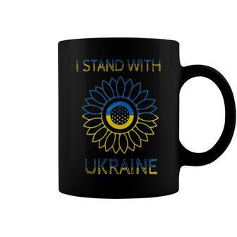 Ukraine Flag Sunflower Ukrainian Support Lover V2 Coffee Mug - Seseable