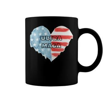 Ultra Maga And Proud Of It American Flag Vote Red Coffee Mug - Monsterry