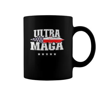 Ultra Maga Anti Biden Us Flag Pro Trump We The People Coffee Mug | Mazezy