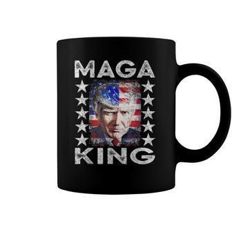 Ultra Maga King Trump Vintage American Us Flag Anti Biden Coffee Mug | Mazezy