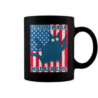 Ultra Maga Madafakas Cat American Flag Coffee Mug | Favorety DE