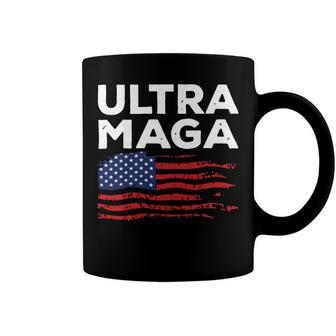 Ultra Maga Proud American Distressed Flag Patriotic Coffee Mug | Favorety AU