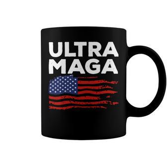 Ultra Maga Proud American Distressed Flag Patriotic Gift Coffee Mug | Favorety UK